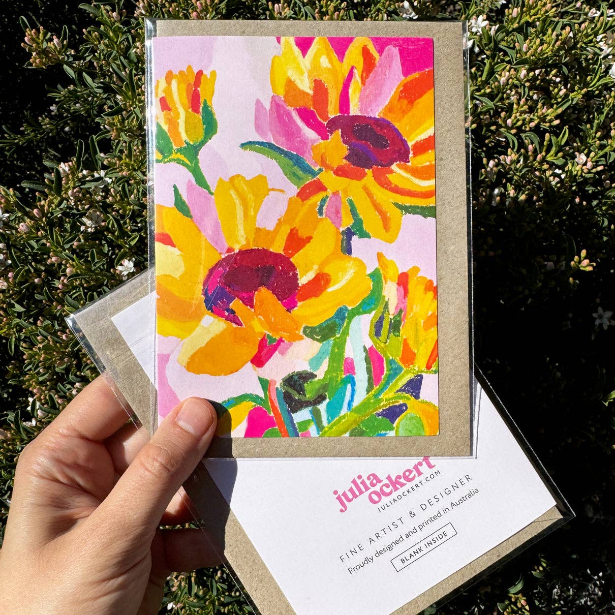 Cards by Julia Ockert | Blue Sunflowers