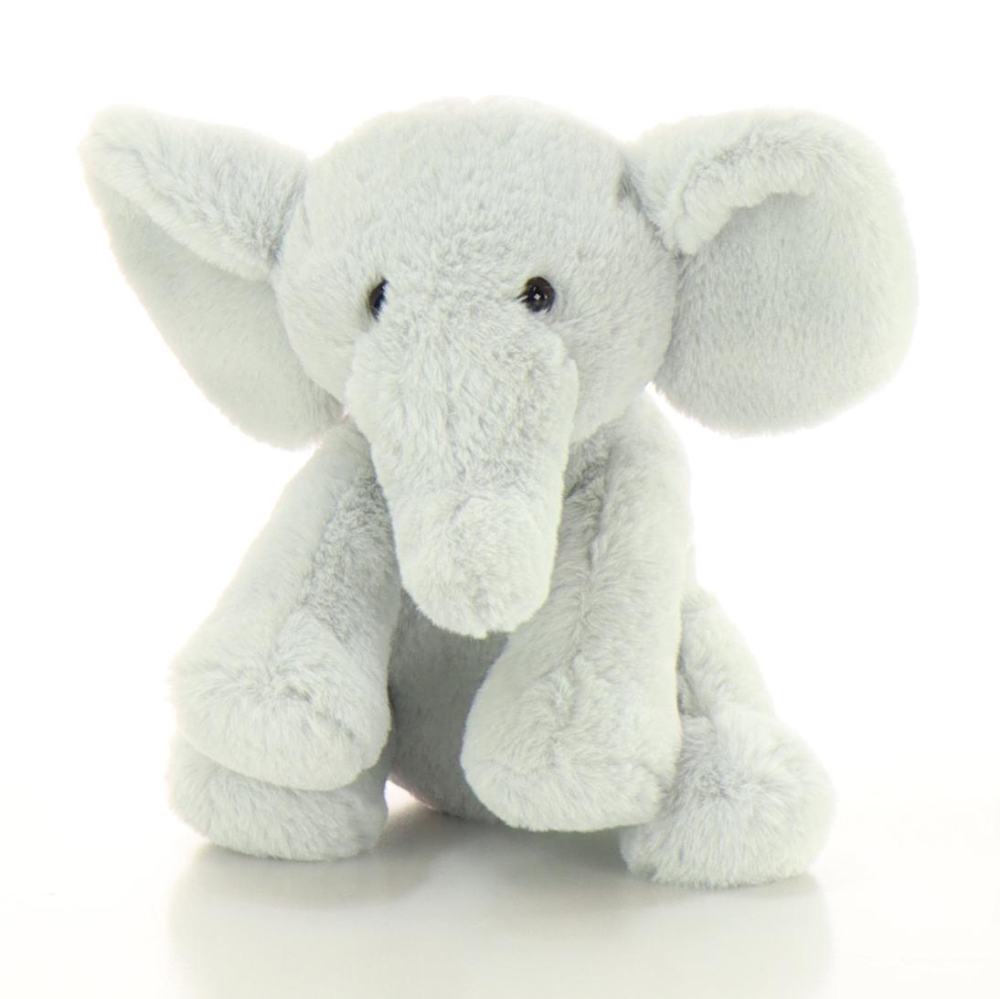 Plush Sitting Elephant | Blue