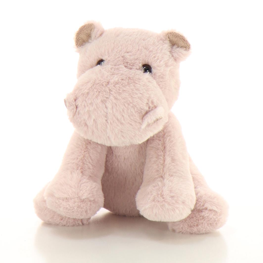 Plush Sitting Hippo | Pink