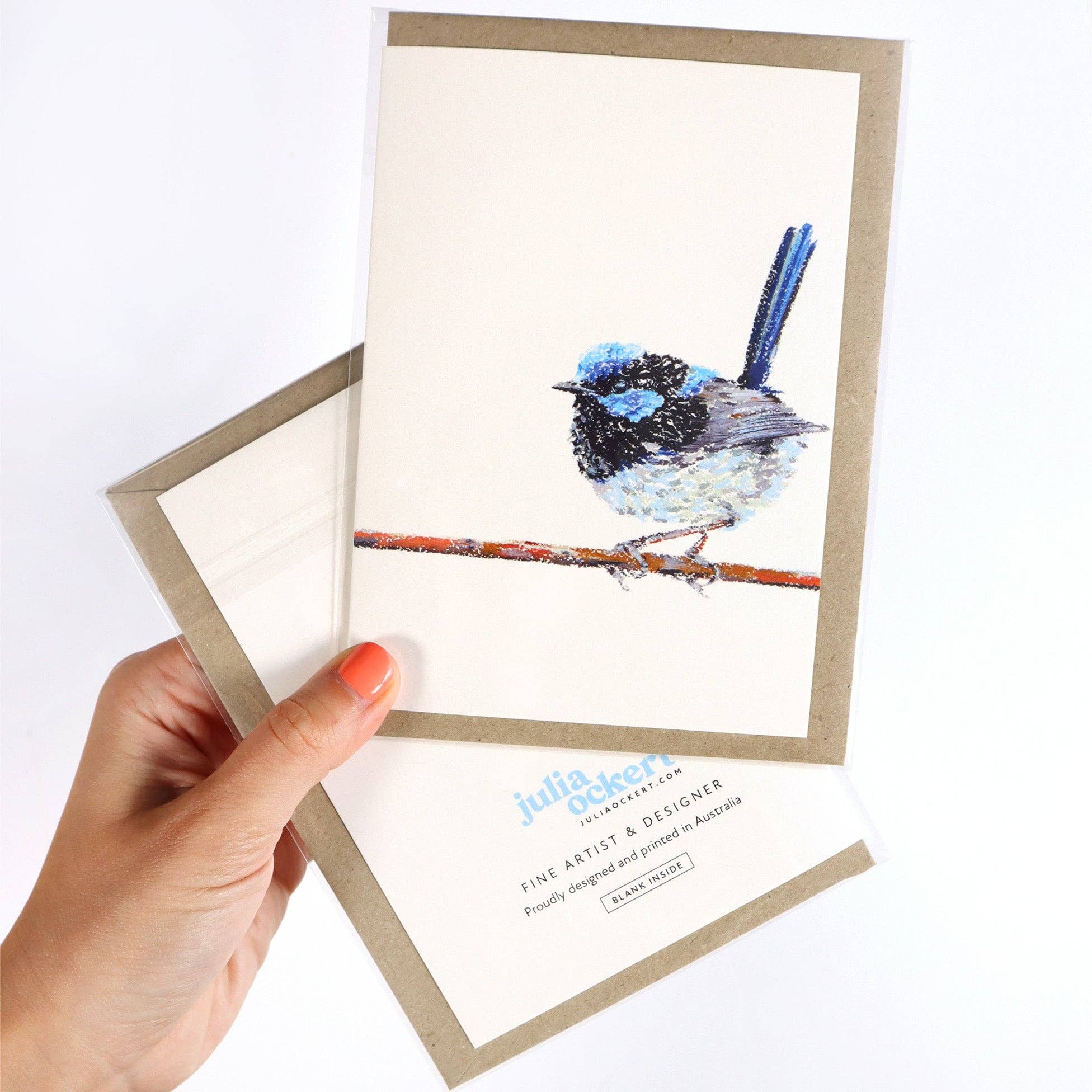 Cards by Julia Ockert | Superb Fairy-Wren