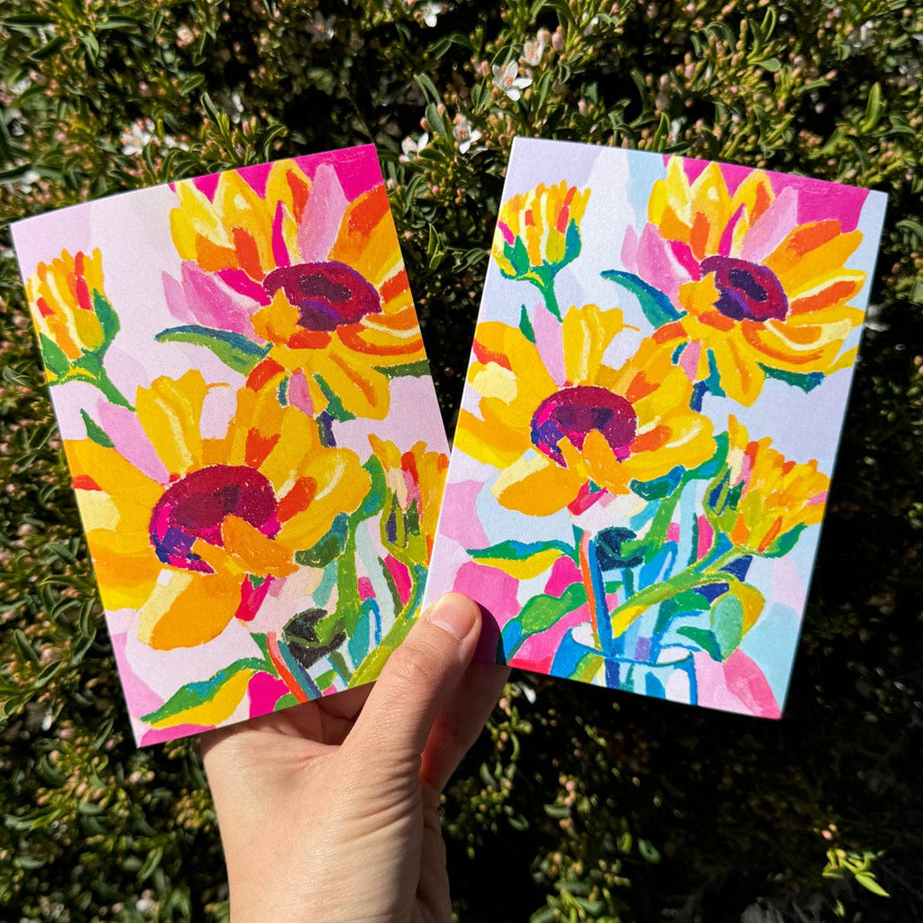 Cards by Julia Ockert | Blue Sunflowers
