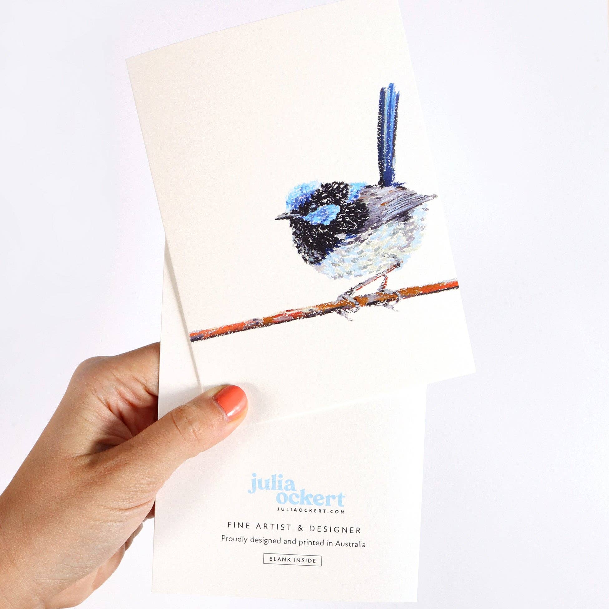 Cards by Julia Ockert | Superb Fairy-Wren