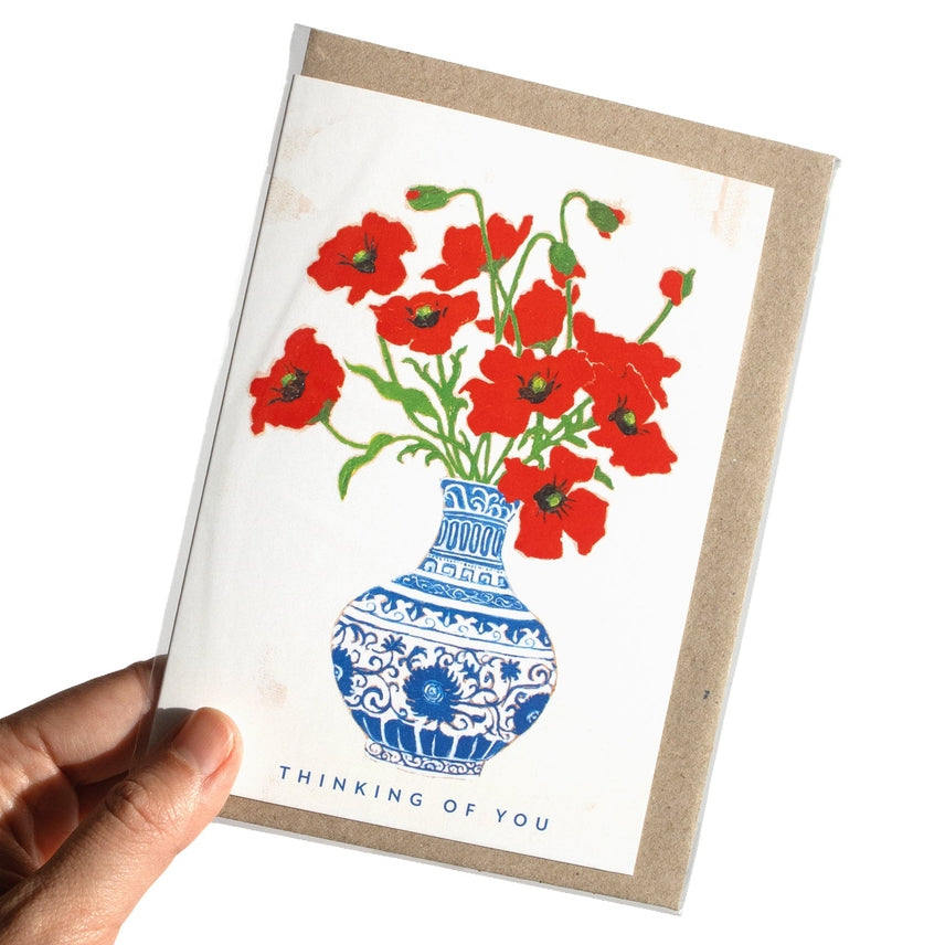 Cards by Julia Ockert | Red Poppies - Thinking of You
