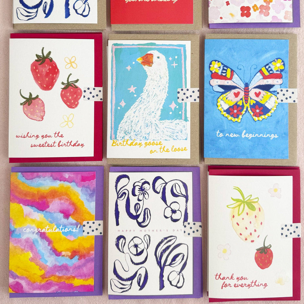 Cards by Julia Ockert | Rainbow Watercolour - Congratulations