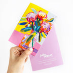 Cards by Julia Ockert | Pink Protea Flowers