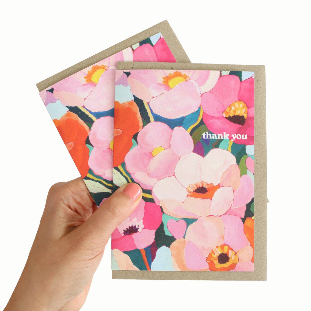 Cards by Julia Ockert | Colourful Florals - Thank You