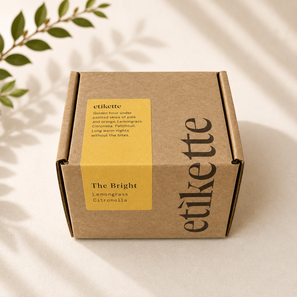 100% Soy Wax Candle by Etikette Candles | "The Bight" in Lemongrass Citronella