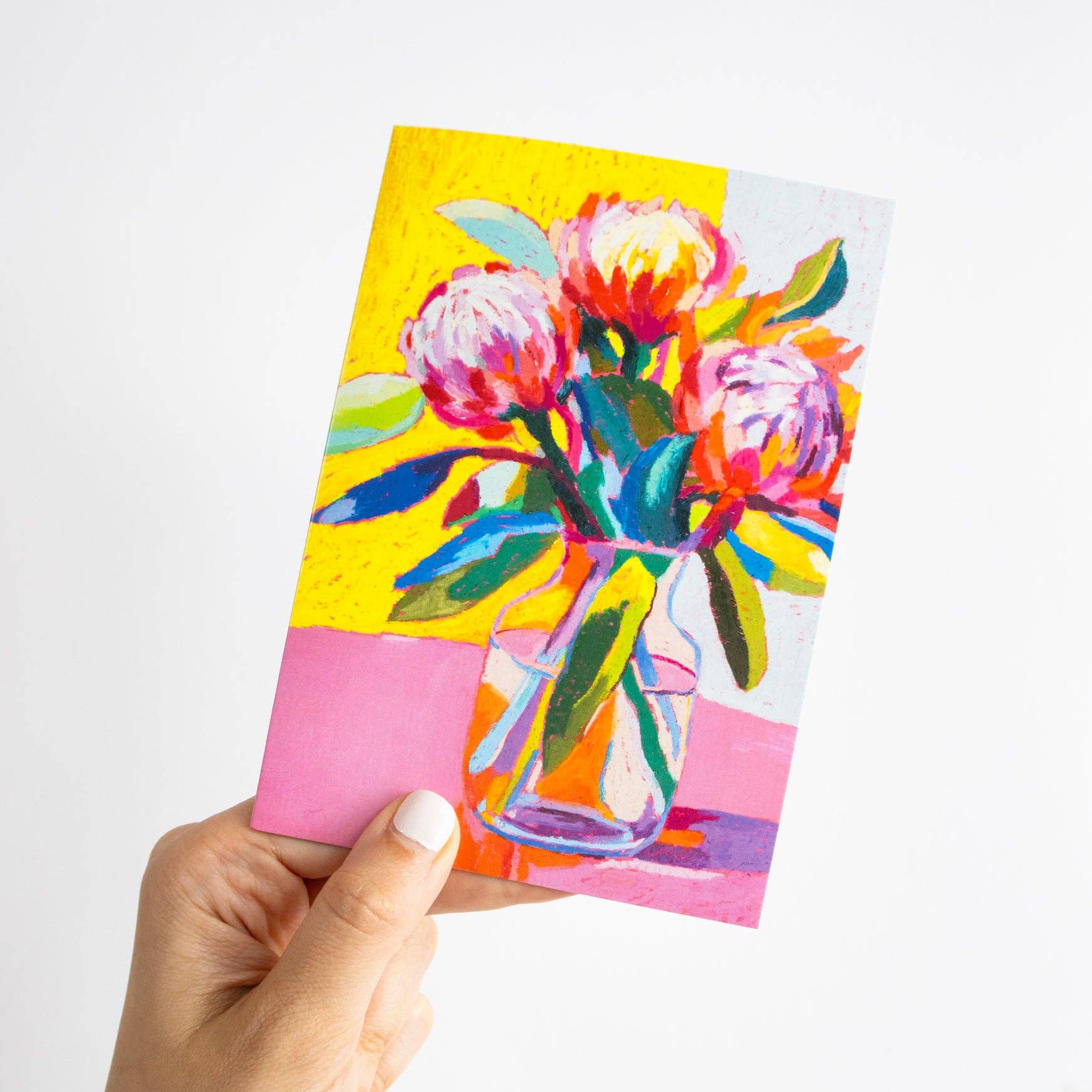 Cards by Julia Ockert | Pink Protea Flowers