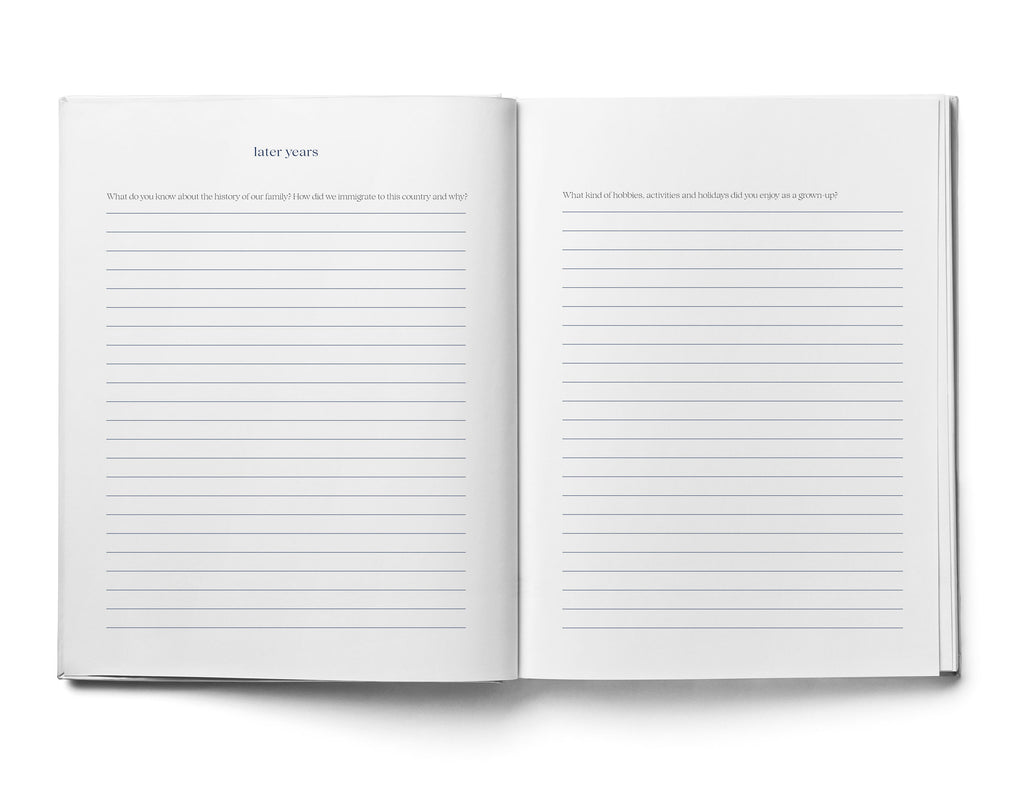 Journal Keepsake | Grandad, Tell Us Your Story