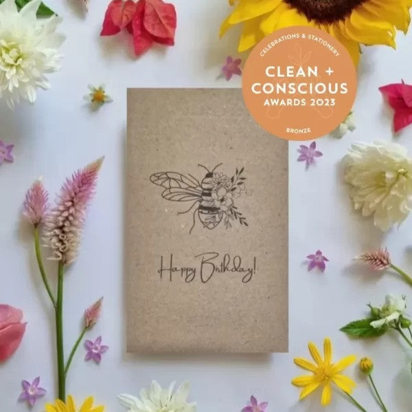 Bee Kind Seed Pouch - Happy Birthday Bees