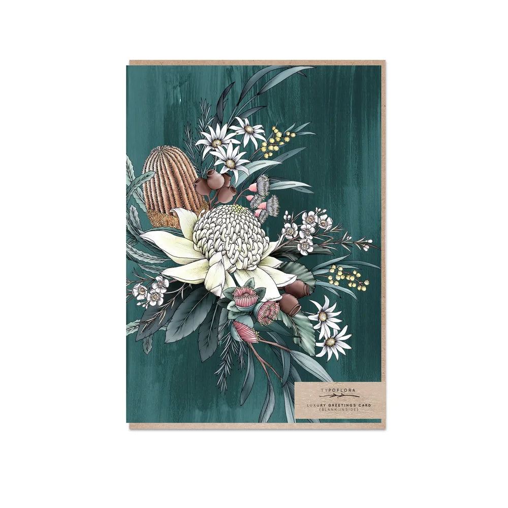 Typoflora | Florist Bouquet in Teal
