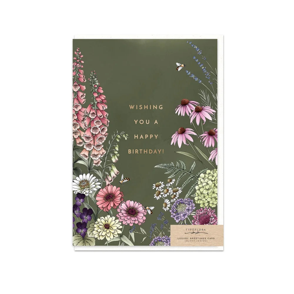 Typoflora | Birthday Wildflowers