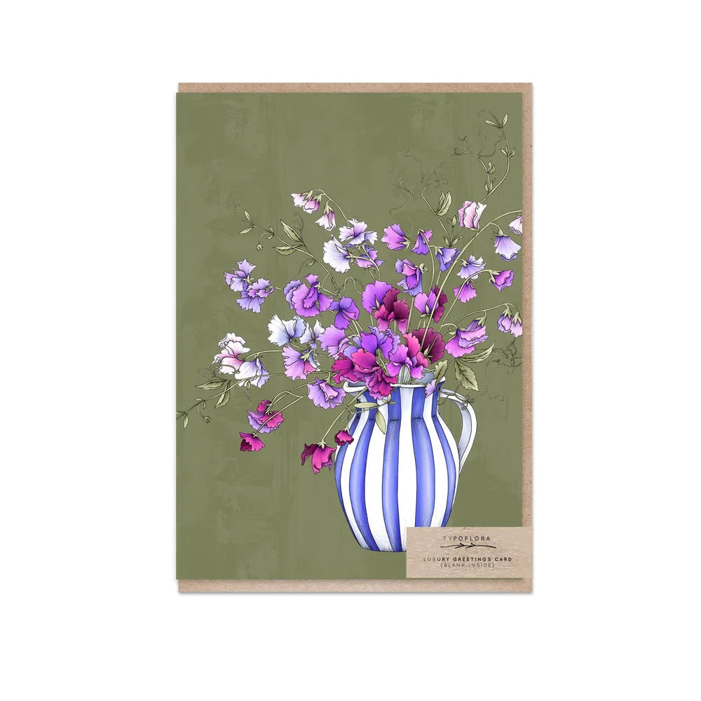 Typoflora | Sweet Pea Still Life