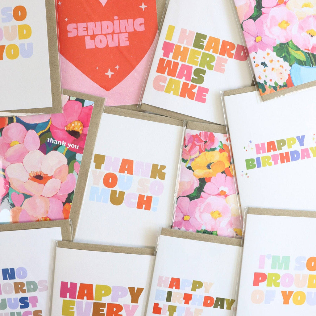 Cards by Julia Ockert | Colourful Florals - Thank You