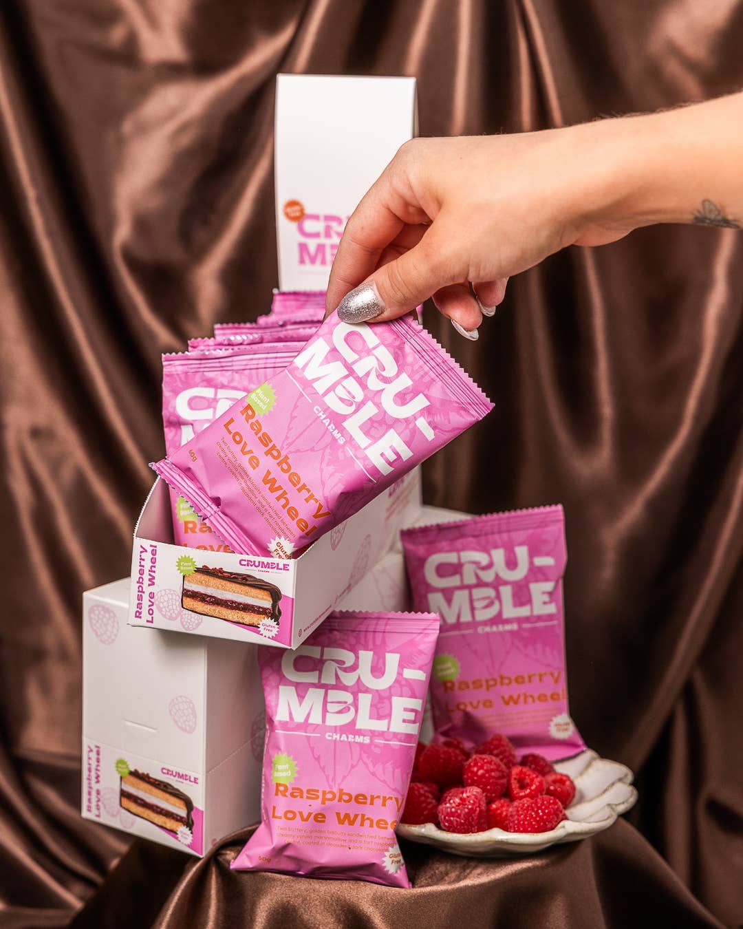 Crumble Charms | Raspberry Love Wheels