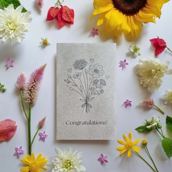 Bee Kind Seed Pouch - Congratulations Wildflowers