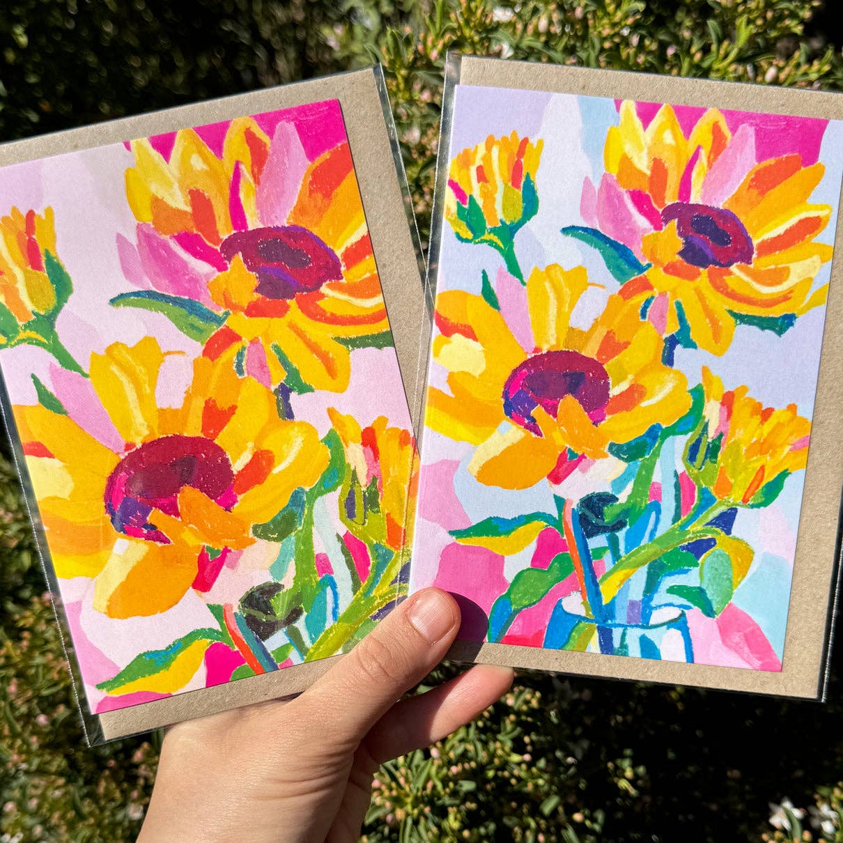 Cards by Julia Ockert | Blue Sunflowers