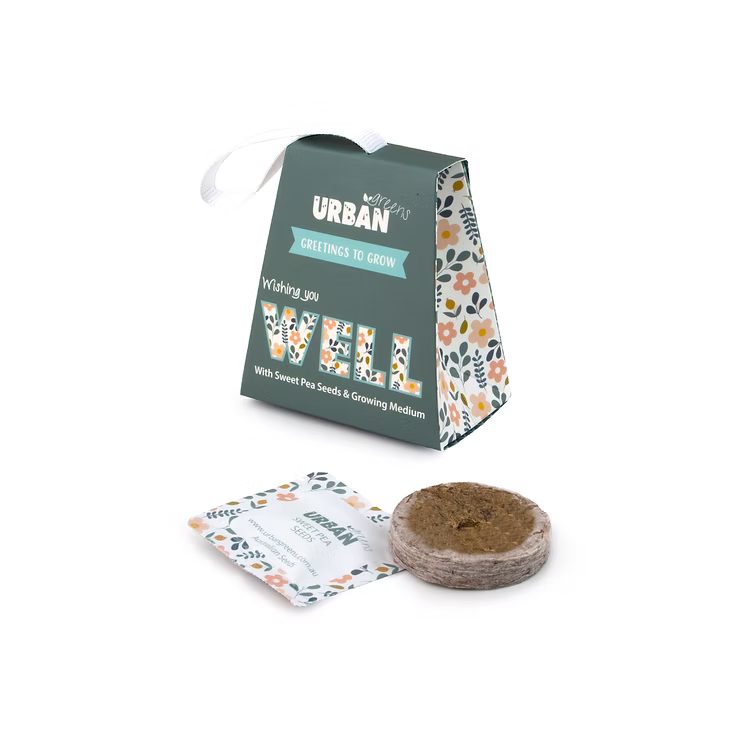 Urban Greens | “Greetings to Grow – Wishing You Well" Seed Gift Tag