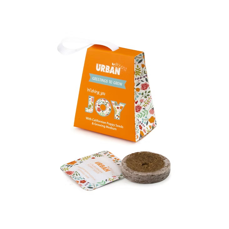 Urban Greens | “Greetings to Grow – Wishing You Joy” Seed Gift Tag