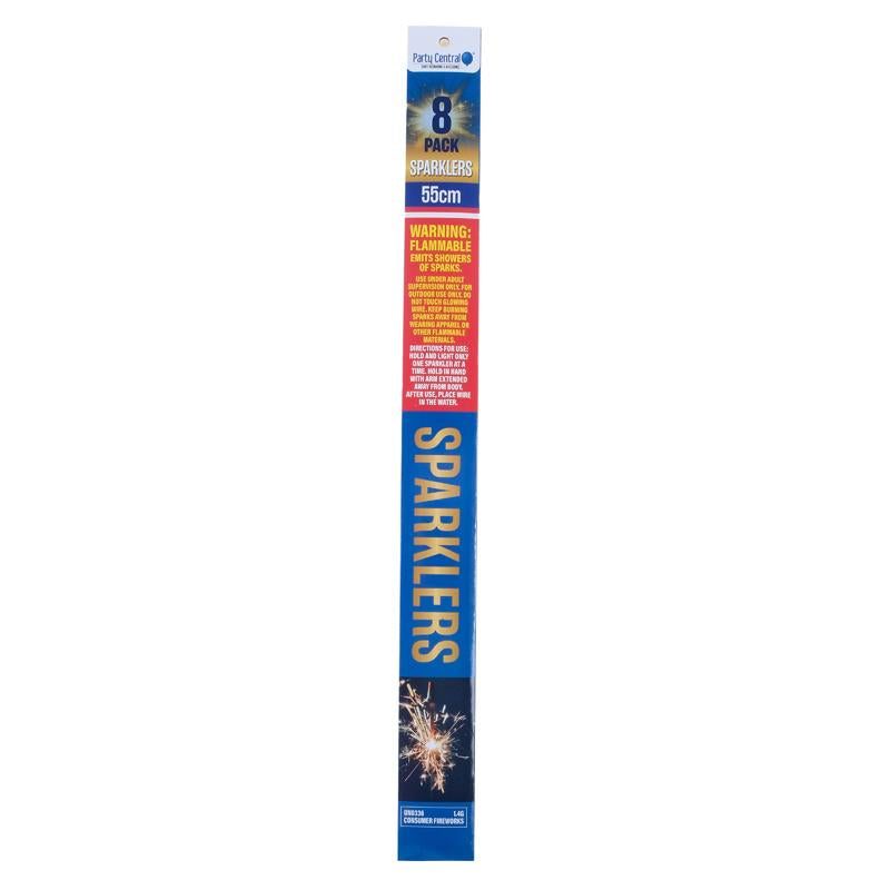 Sparklers 8 Pack - 55cm